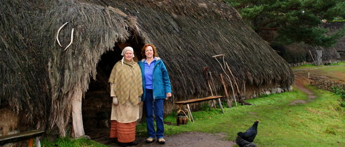 Kathie at the Highland Folk Museum used to film Rent
