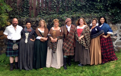 Members of an Outlander Tour in Costume