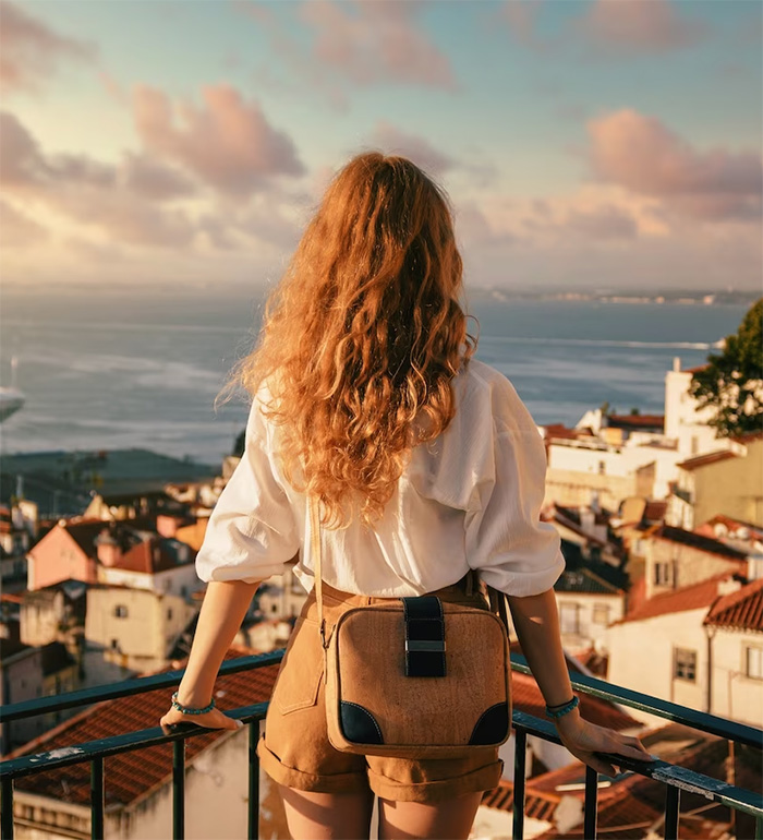 Girl looking out to see wishing she could see the Filming sites of Outlander